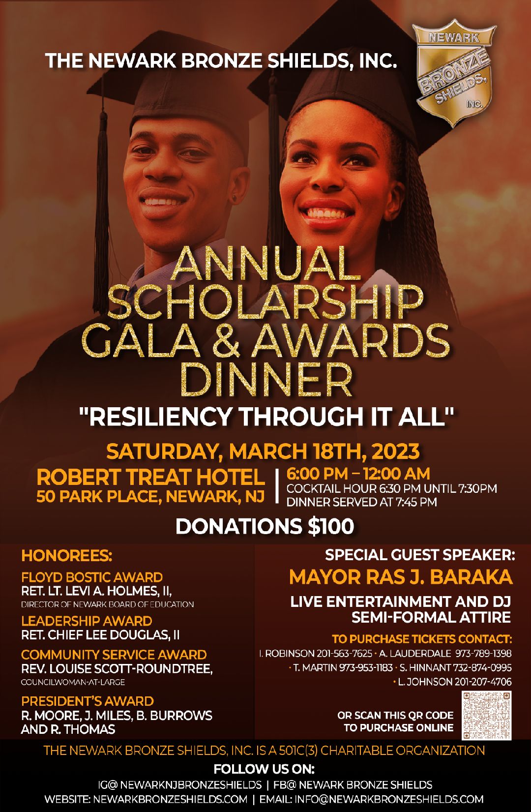 Annual Scholarship Gala & Awards Dinner – Newark Bronze Shields, Inc.